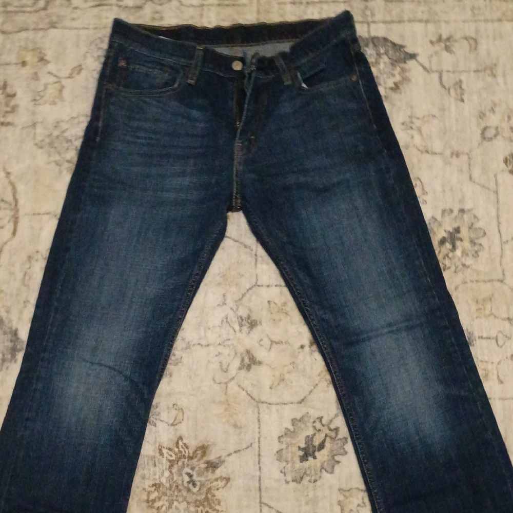 Levi's Dark Blue Straight Jeans for Men